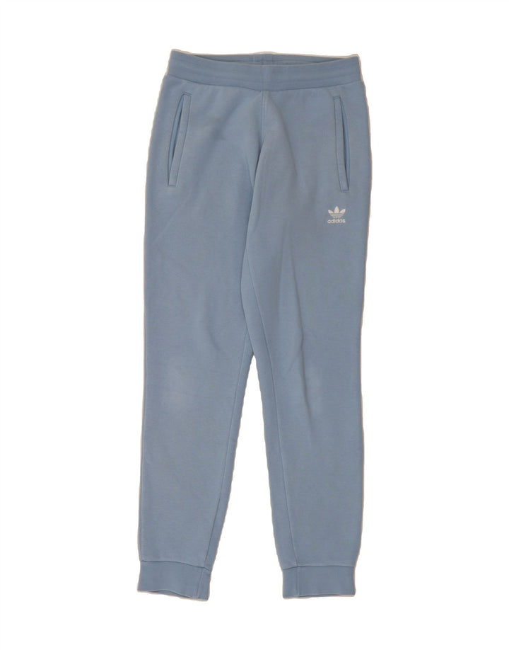 ADIDAS Mens Tracksuit Trousers Joggers Small  Blue Cotton Vintage Adidas and Second-Hand Adidas from Messina Hembry 