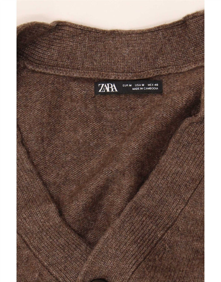 Zara Herren Strickjacke Mittelbraun
