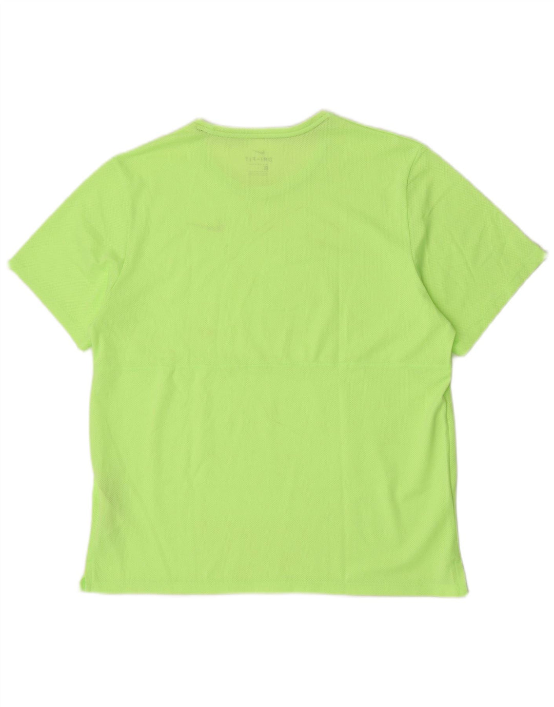 Nike Herren Dri Fit Lauf-T-Shirt, Größe L, Grün, Polyester