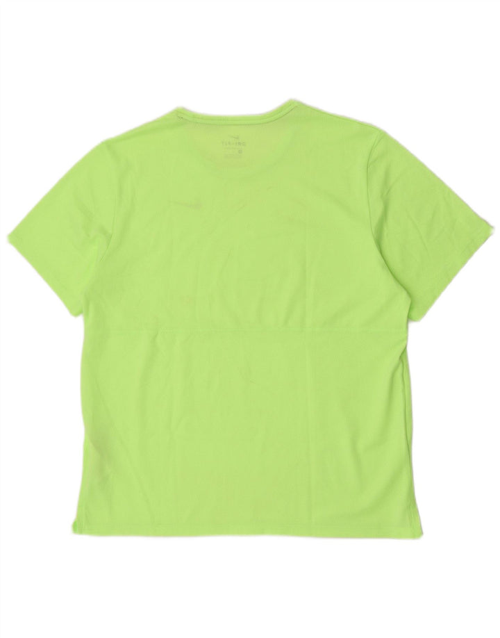 Nike Herren Dri Fit Lauf-T-Shirt, Größe L, Grün, Polyester