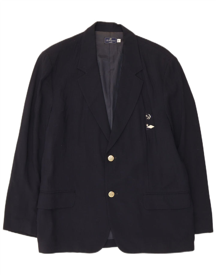 LES COPAINS Jungen-Blazer mit 2 Knöpfen, 15–16 Jahre, marineblaue Viskose