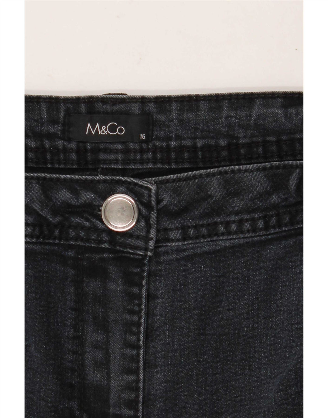 M&Co Damen Straight Jeans UK 16 Large W36 L30 Grau