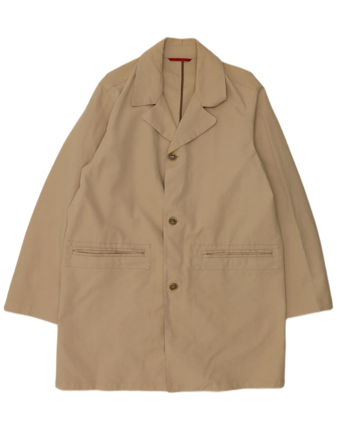 Belfe Herrenmantel UK 42 XL Beige Baumwolle