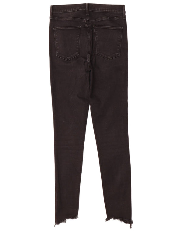 Abercrombie & Fitch Damen High Waist Super Skinny Jeans W29 L30 Schwarz