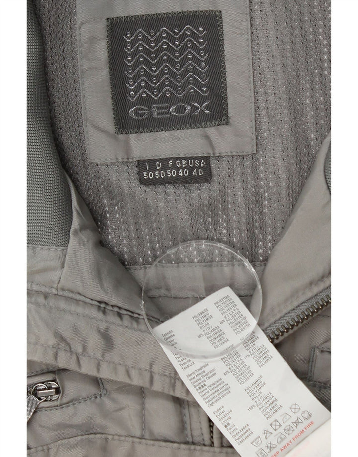 Geox Herren Utility Jacke UK 40 Large Grau Polyamid