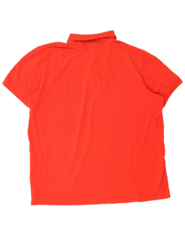 KAPPA Herren Poloshirt 2XL Rote Baumwolle