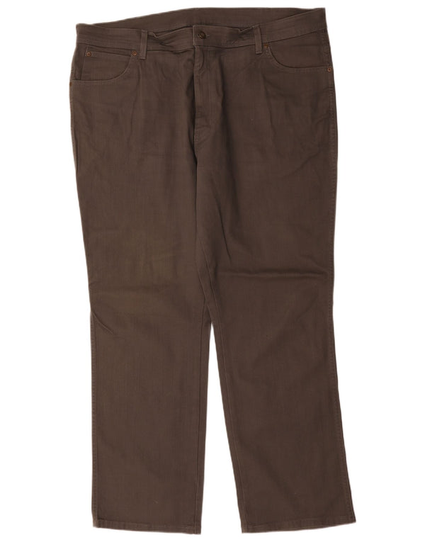 Wrangler Herren-Freizeithose mit normaler Passform, W42, L30, graue Baumwolle