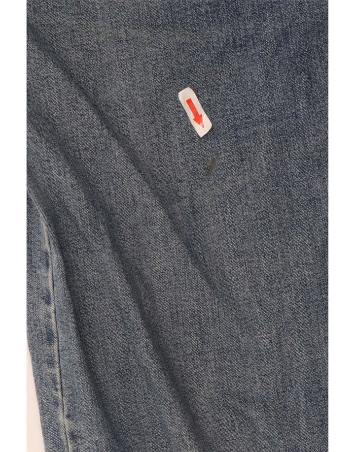 Armani Herren Straight Jeans W32 L32 Blaue Baumwolle