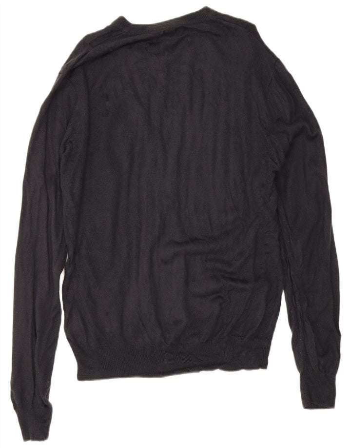 Pierre Cardin Herren-Pullover mit V-Ausschnitt, Mittelblau, Acryl