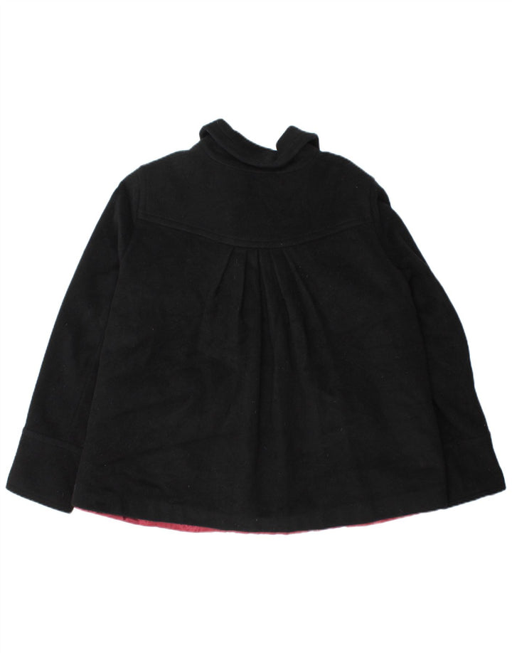 Jack Wills Damen Pea Coat UK 12 Mittelschwarze Wolle