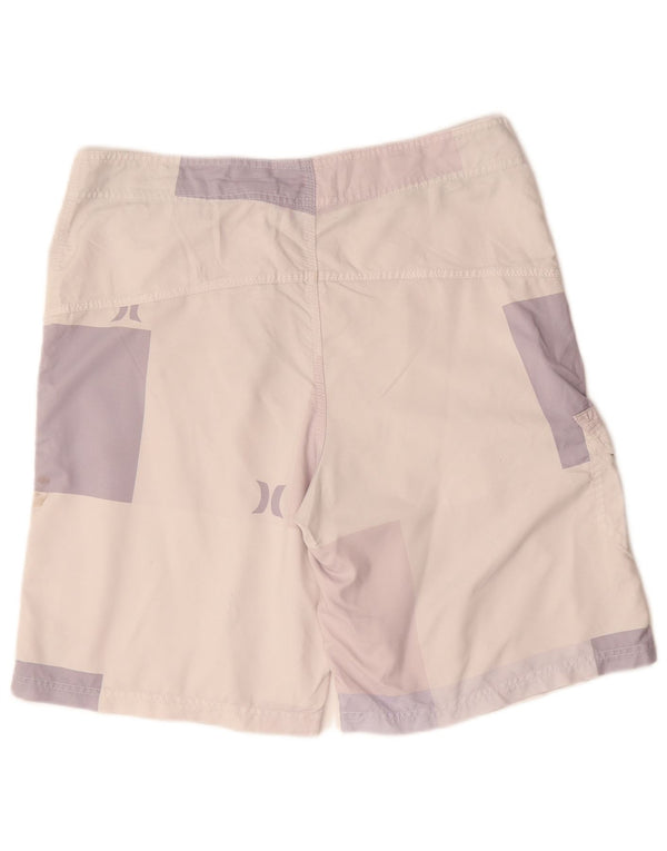 HURLEY Herren-Badeshorts mit Grafik, XL, Pink, Farbblock