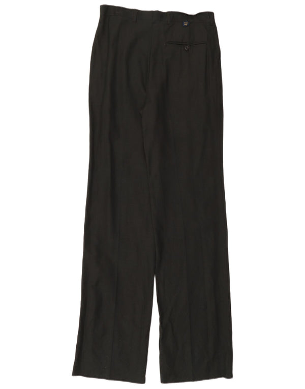Vintage Herren-Chinohose mit Pegged, W30, L36, schwarze Viskose