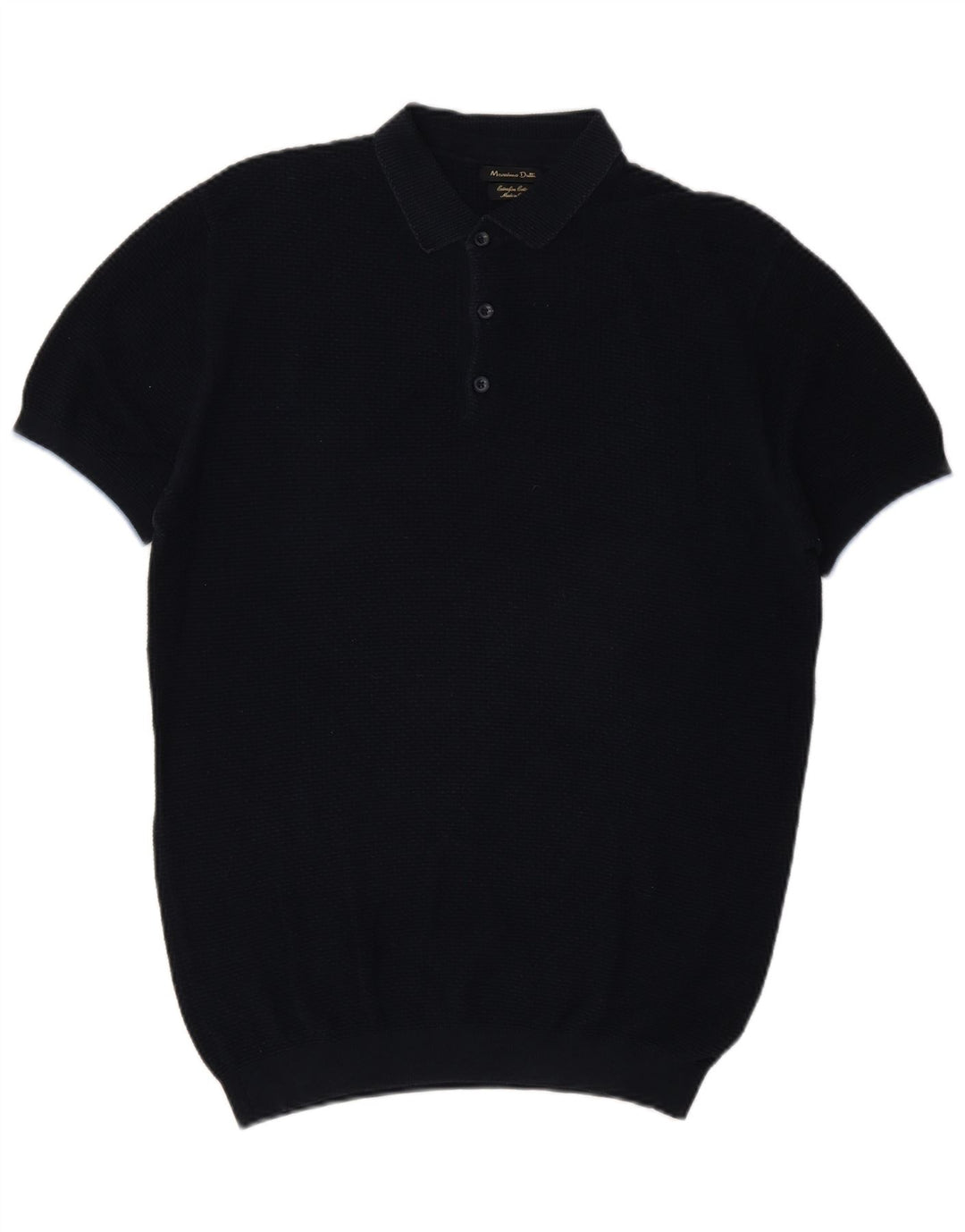 Massimo Dutti Herren-Pullover, kurzärmelig, Rollkragenpullover, Mittelblau