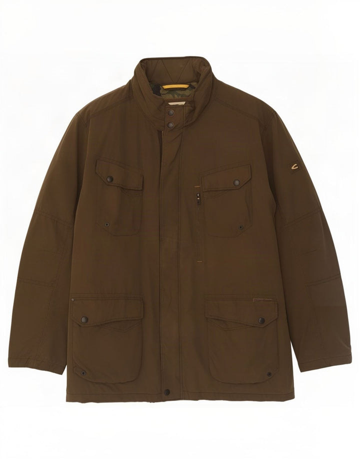 Camel Active Herren-Utility-Jacke UK 48 4XL Beige Polyester