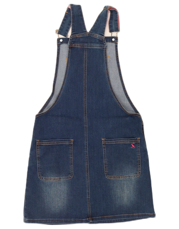 JOULES Jeans-Latzkleid für Mädchen, 11–12 Jahre, blaue Baumwolle