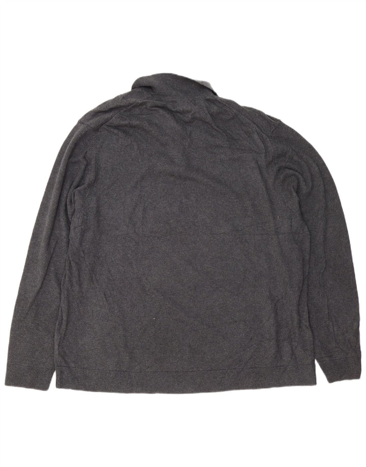 EDDIE BAUER Herren Rollkragenpullover Pullover 2XL Grau Baumwolle