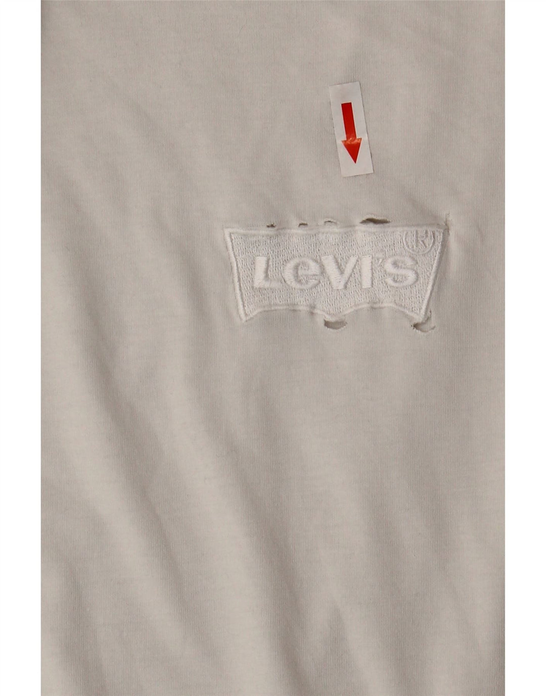 Levi's Herren-T-Shirt mit entspannter Passform, groß, aus weißer Baumwolle