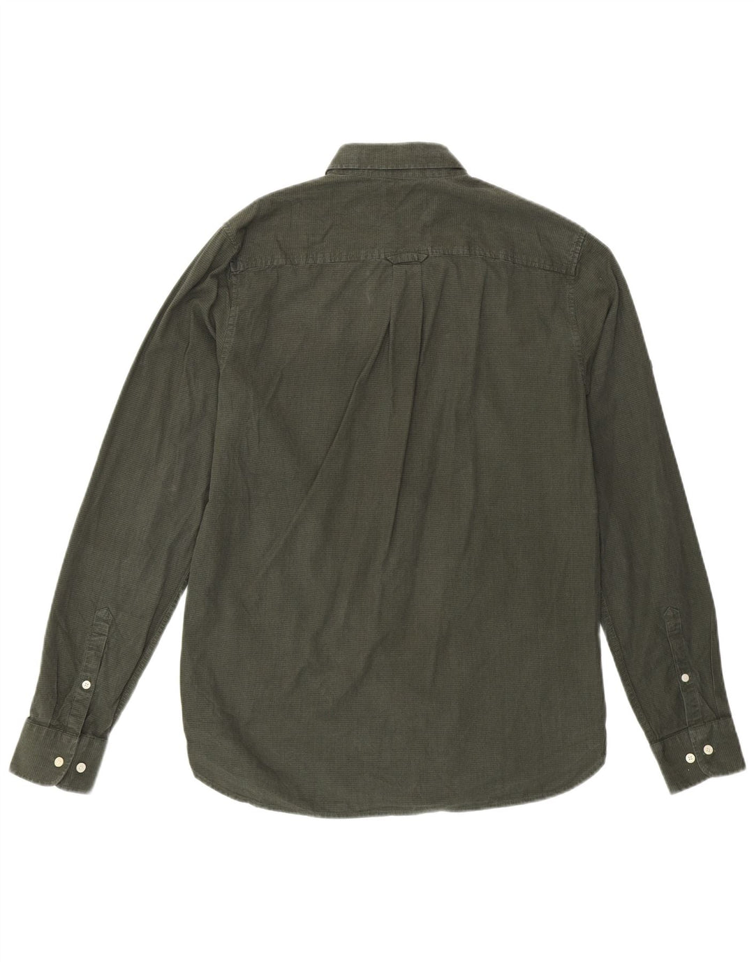 SUPERDRY Herrenhemd aus Baumwolle mit kleinem Khaki-Karomuster