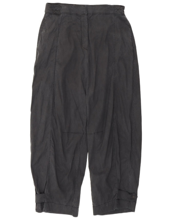 Marks & Spencer Damen-Chinohose mit hoher Taille, UK 18, XL, W36, L30, Schwarz