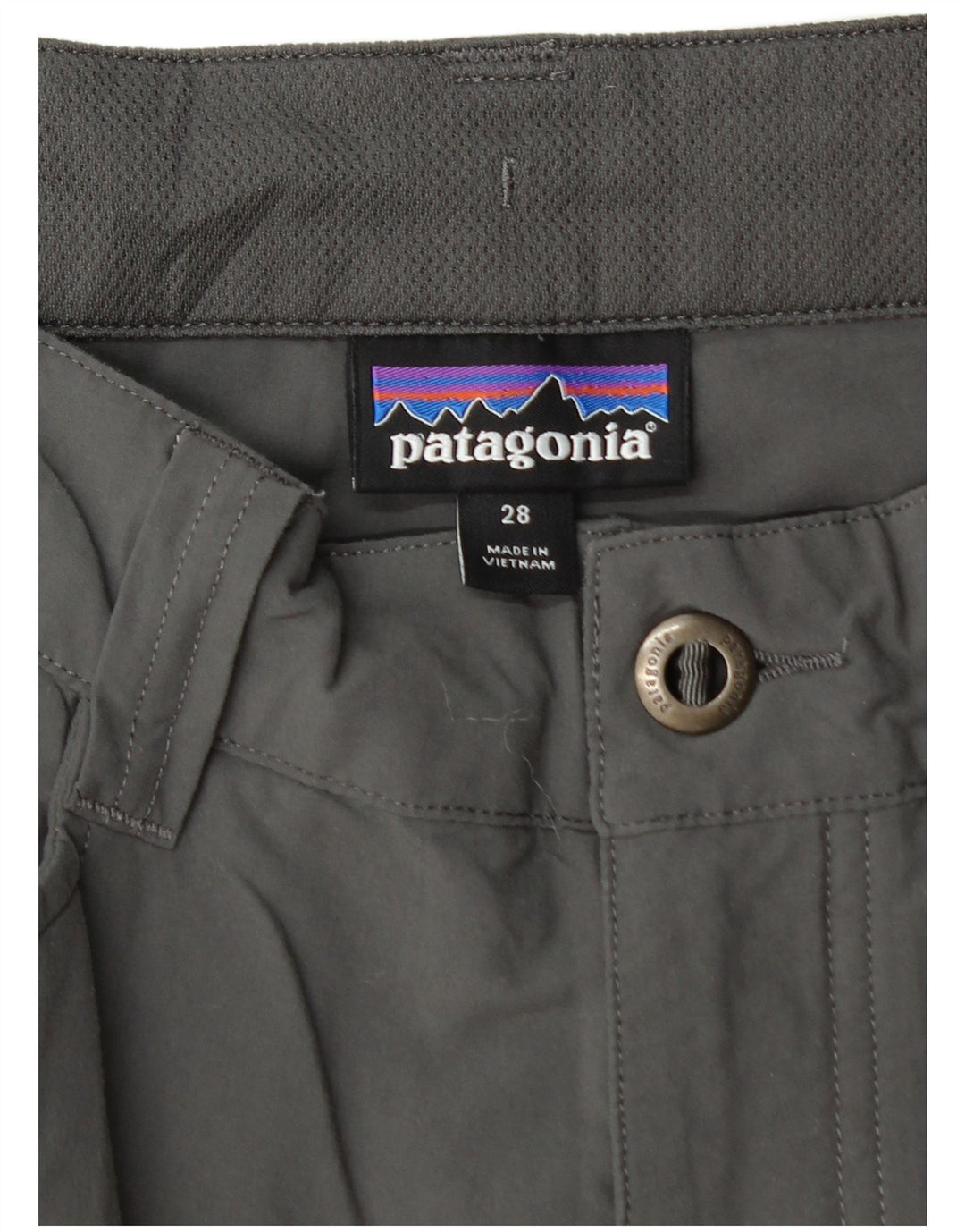 PATAGONIA Herren Cargoshorts W28 Small Graues Nylon