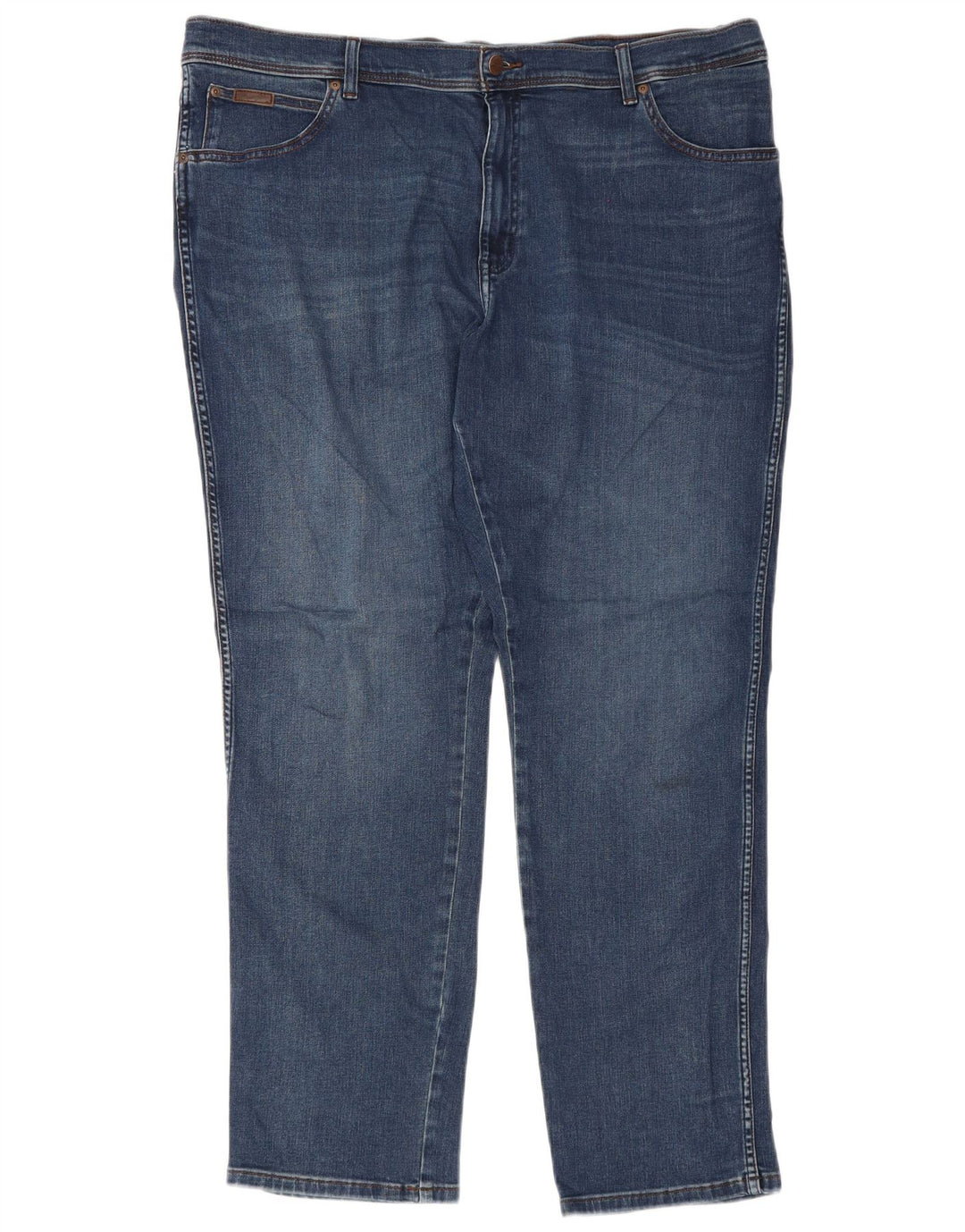 Wrangler Herren Texas Slim Jeans W44 L32 Blaue Baumwolle