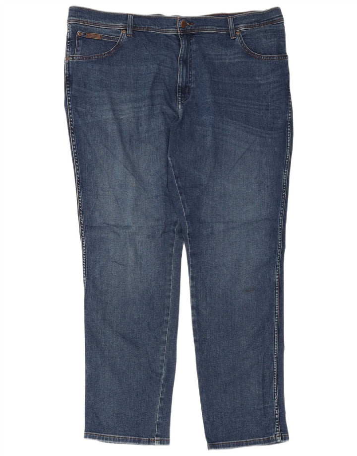 Wrangler Herren Texas Slim Jeans W44 L32 Blaue Baumwolle