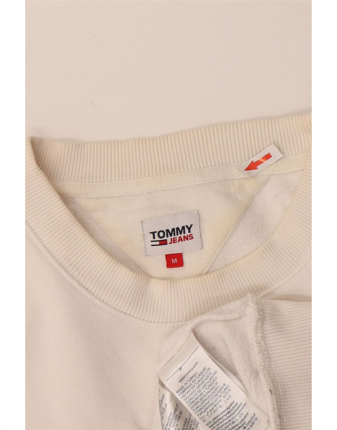 Tommy Hilfiger Herren-Sweatshirt mit Grafik, mittelweiße Baumwolle