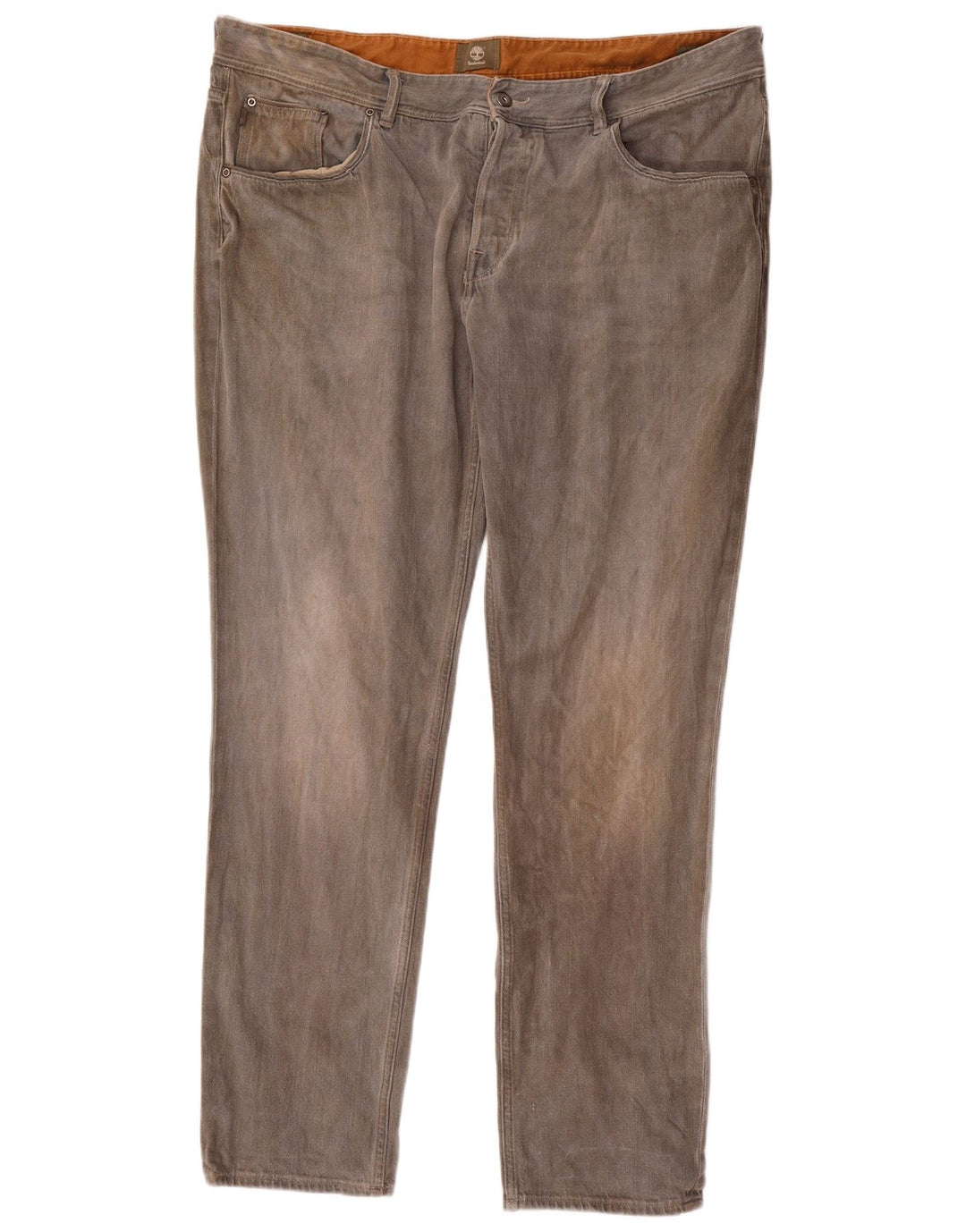 Timberland Herren Slim Jeans W42 L34 Graue Baumwolle
