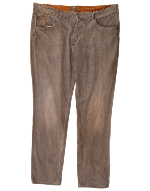 Timberland Herren Slim Jeans W42 L34 Graue Baumwolle