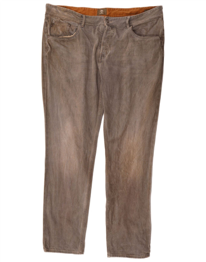 Timberland Herren Slim Jeans W42 L34 Graue Baumwolle