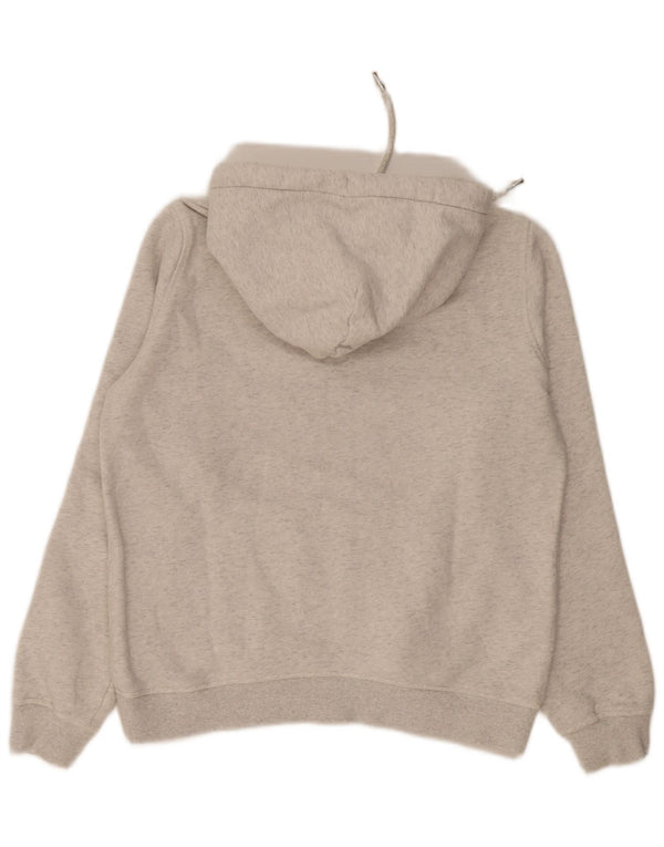 Jack Wills Damen-Kapuzenpullover mit Grafik, UK 12, mittelgrau gefleckte Baumwolle