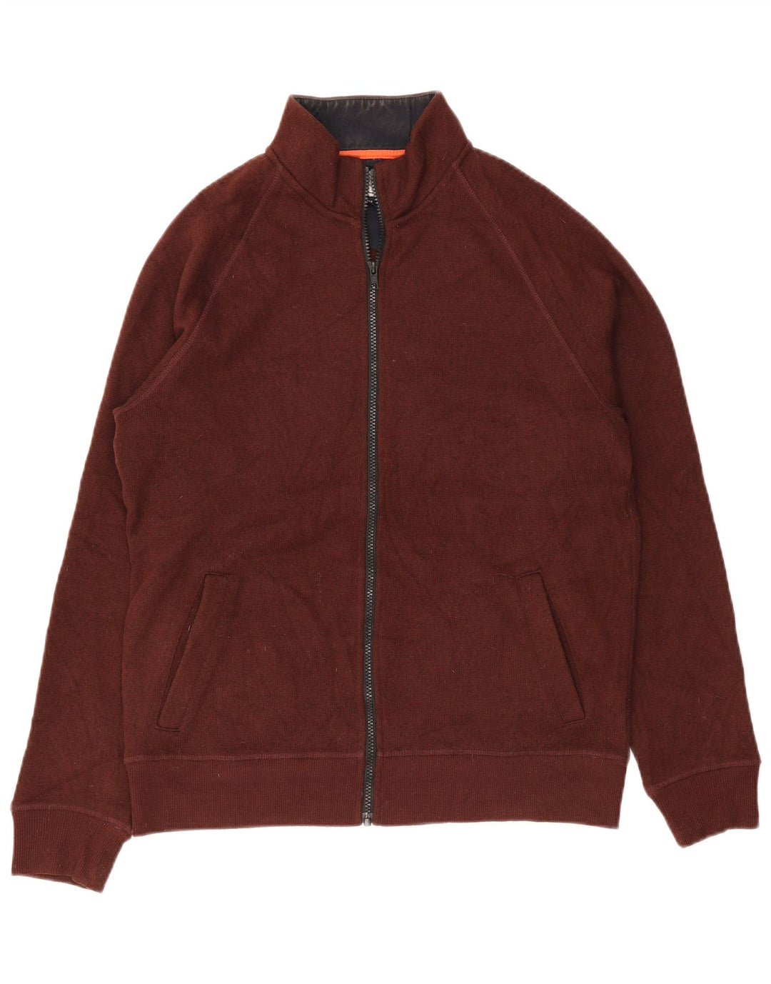 John Lewis Herren-Trainingsanzug-Top-Jacke, Mittel-Burgund-Polyester
