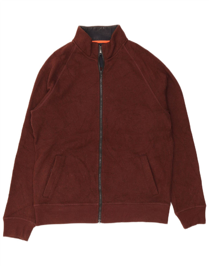 John Lewis Herren-Trainingsanzug-Top-Jacke, Mittel-Burgund-Polyester