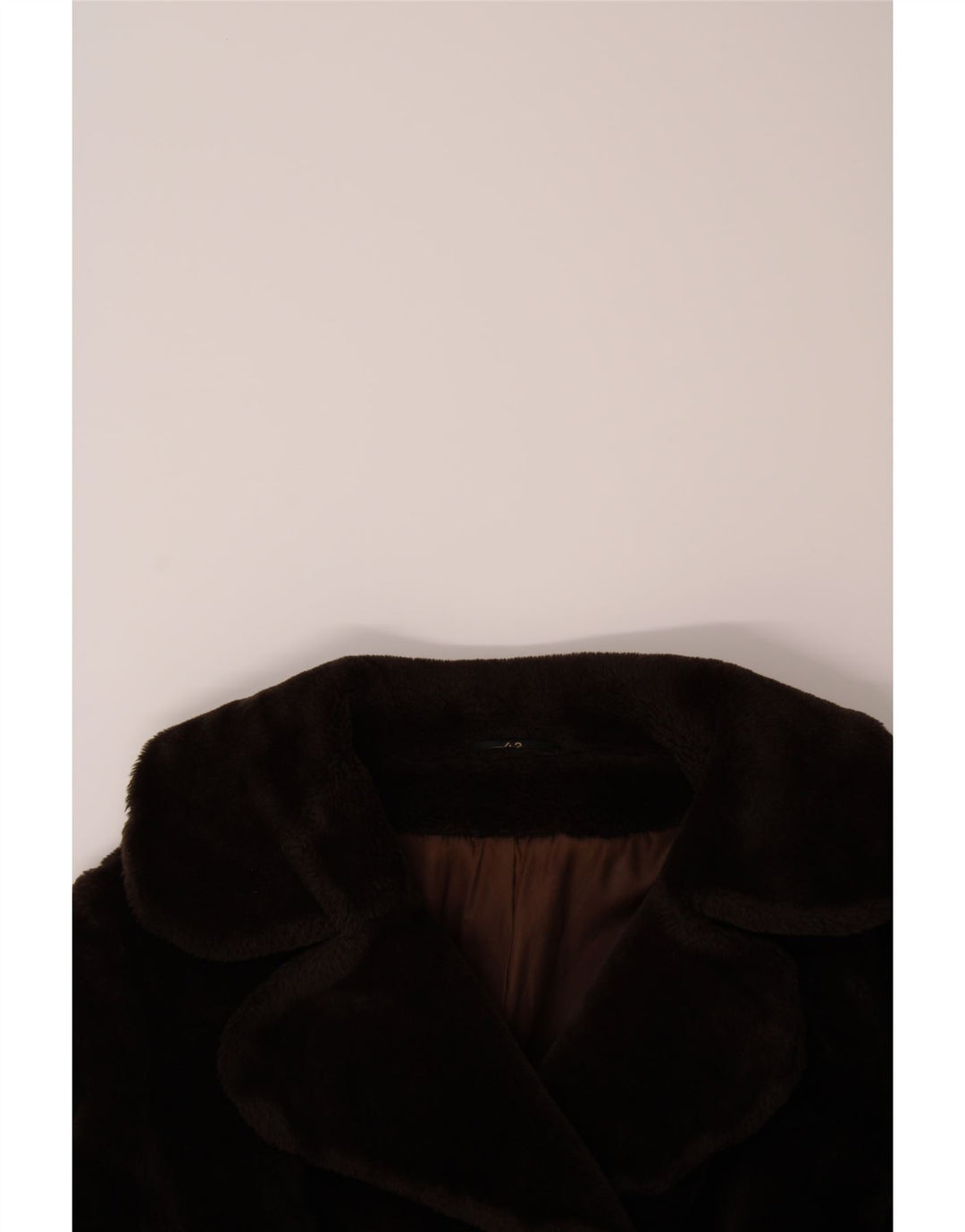 GLENSEA Womens Faux Fur Double Breasted Coat US 12 Large Brown Vintage Glensea and Second-Hand Glensea from Messina Hembry 