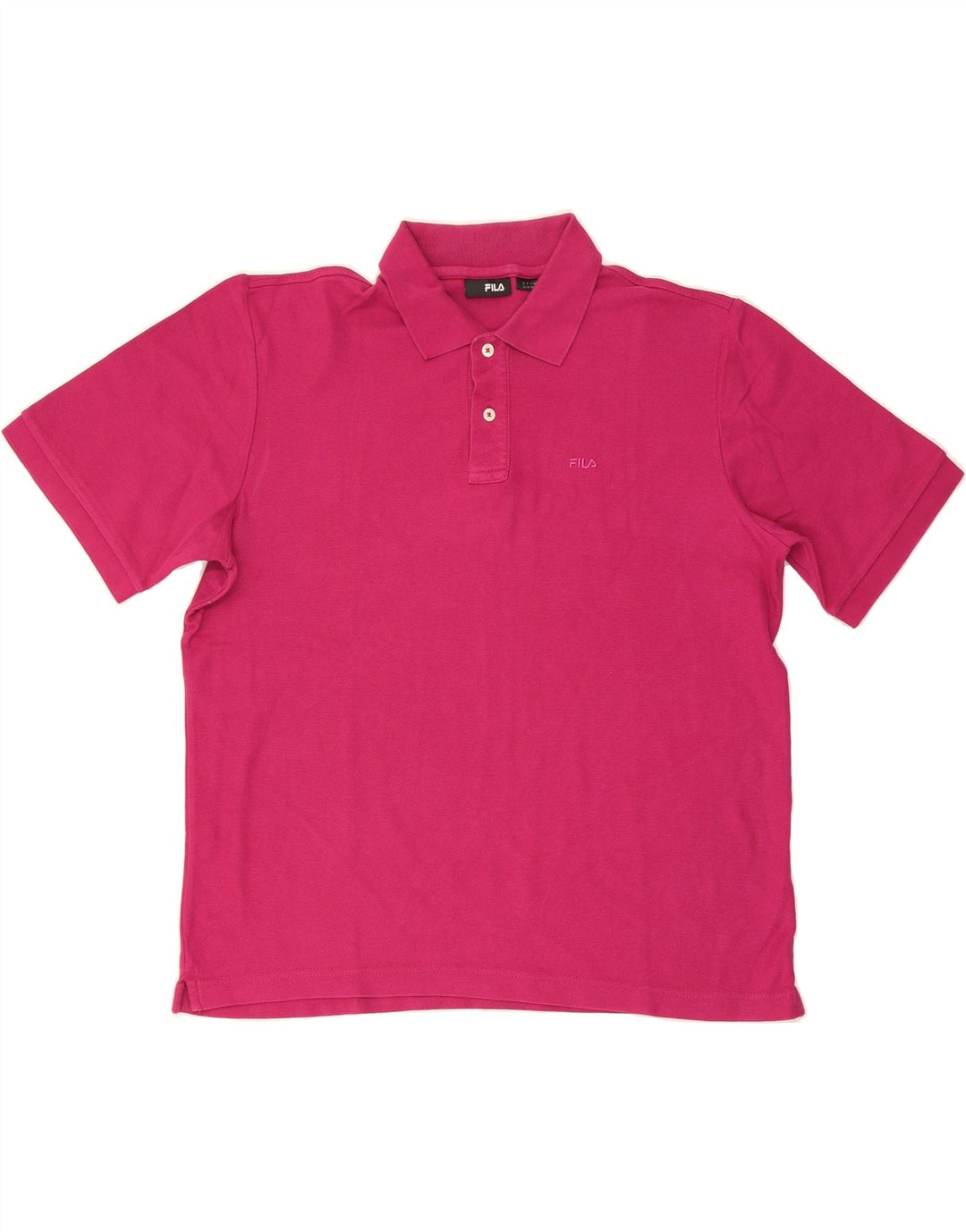 FILA Mens Polo Shirt Large Pink Cotton Vintage Fila and Second-Hand Fila from Messina Hembry 