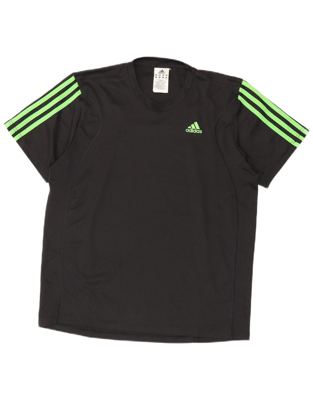 ADIDAS Herren Climalite T-Shirt Top Medium Schwarz Polyester