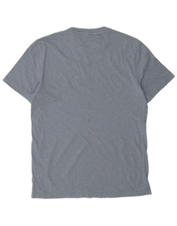 Fat Face Herren-T-Shirt aus mittelblauer Baumwolle