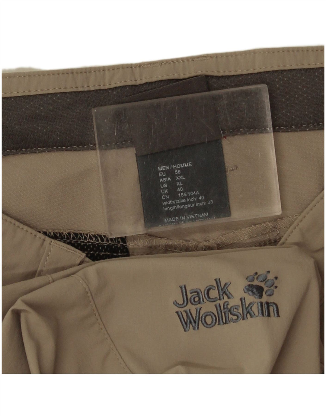 Jack Wolfskin Herren Wanderhose W40 L34 Khaki Polyamid