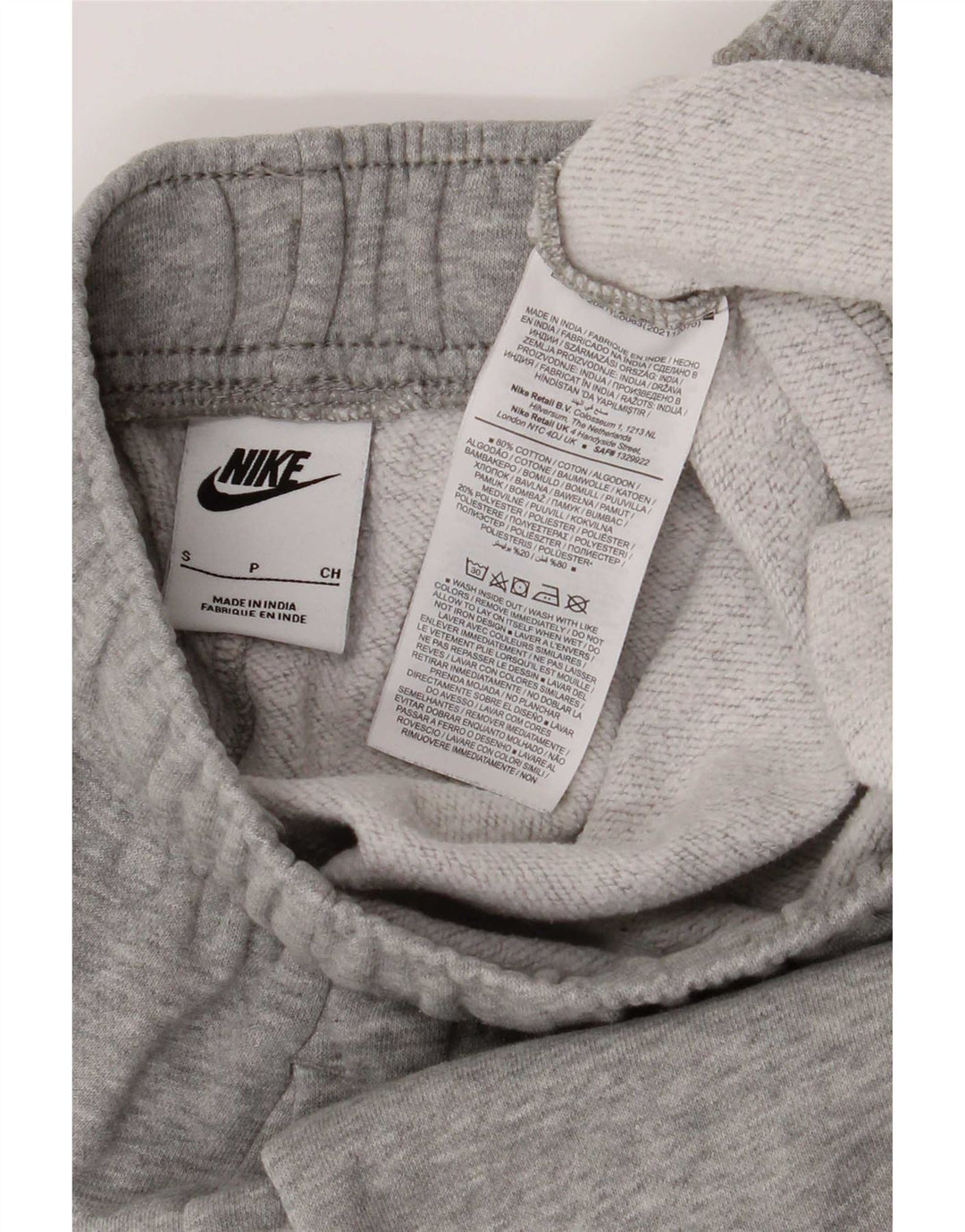 Nike Herren-Trainingshose, Jogginghose, Größe S, graue Baumwolle