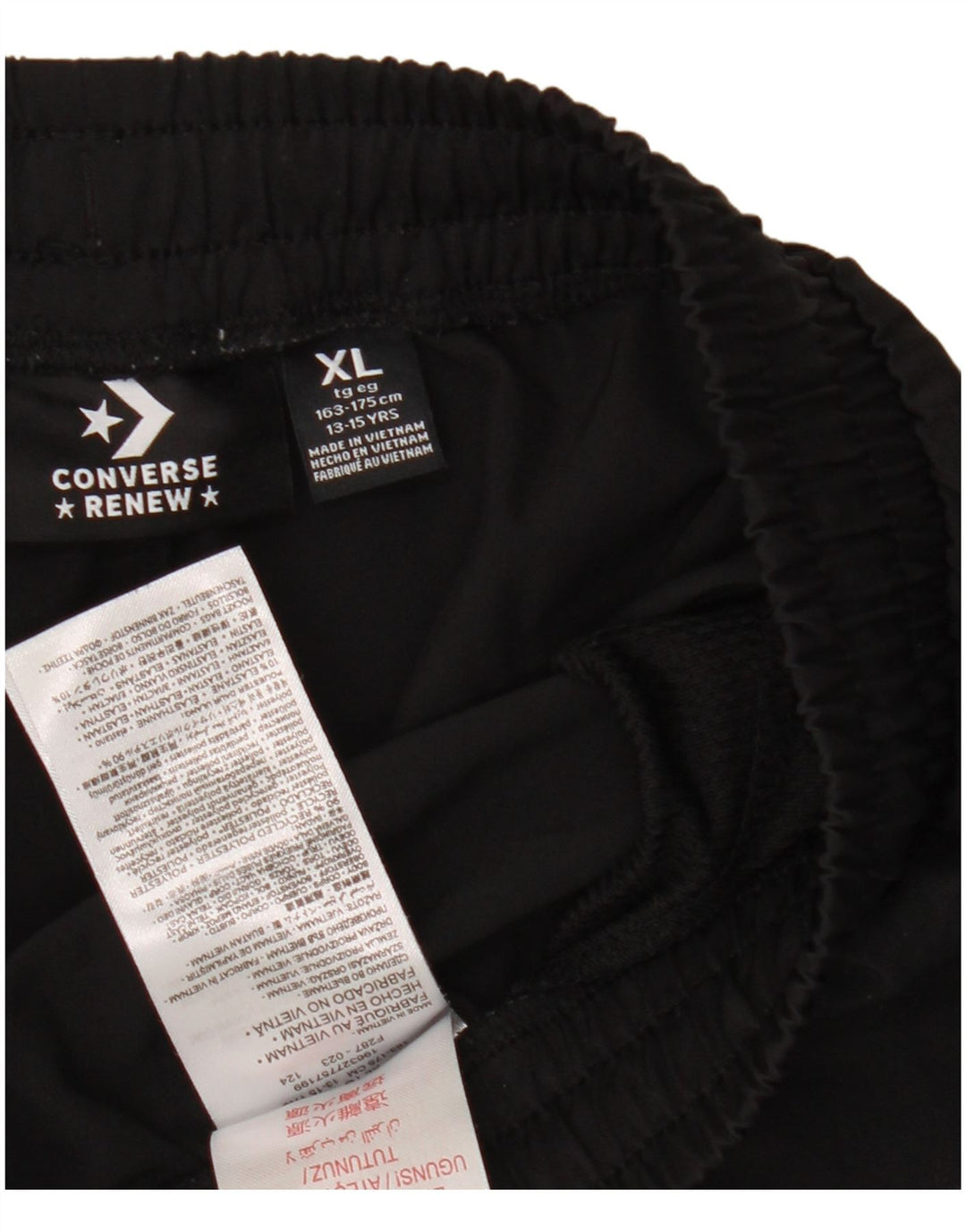 Converse Sportshorts mit Grafik für Jungen, 13–14 Jahre, XL, schwarzes Polyester