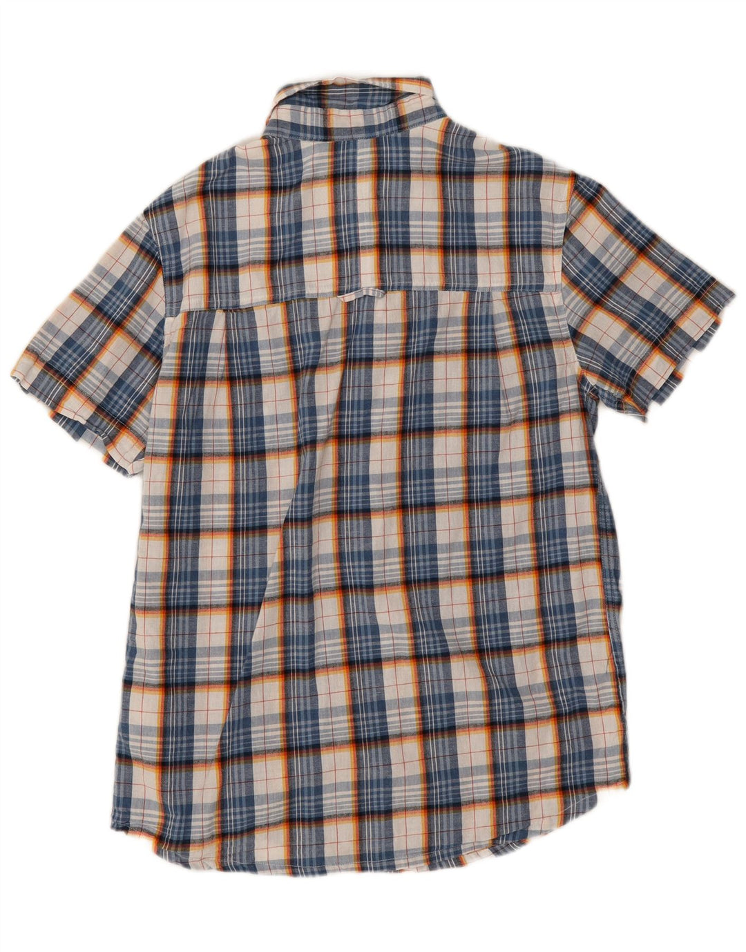 Mountain Warehouse Herren-Kurzarmhemd, klein, blau kariert, Polyester