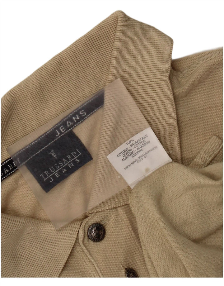 TRUSSARDI JEANS Herren-Poloshirt aus mittelbeiger Baumwolle