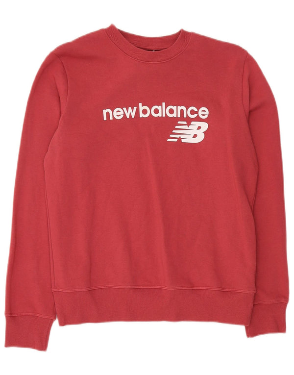 New Balance Herren-Sweatshirt mit Grafik, Größe S, Rot, Baumwolle