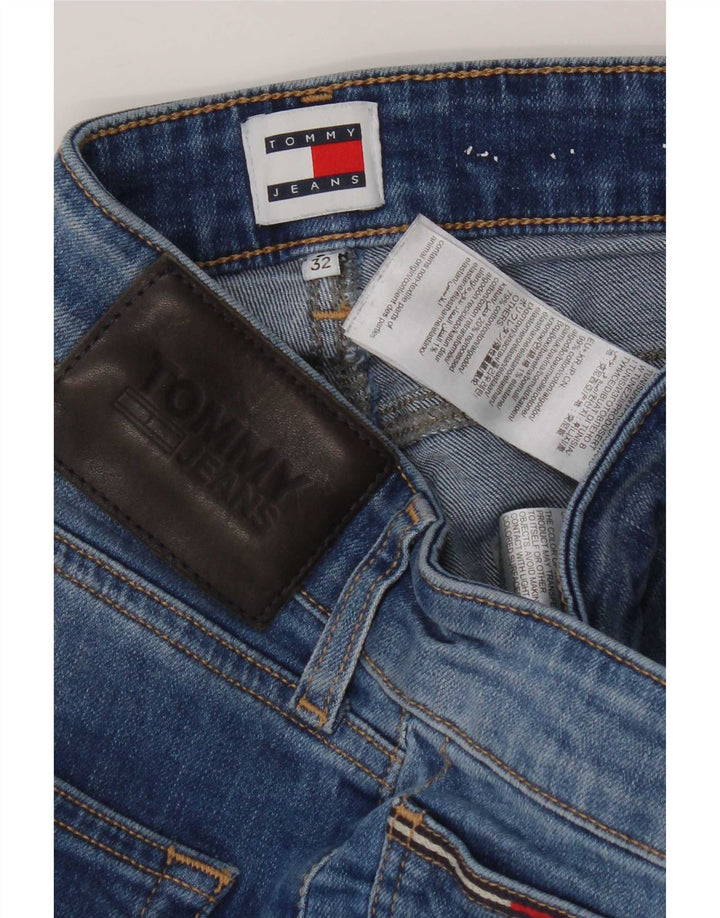 Tommy Hilfiger Herren Slim Jeans W32 L32 Blaue Baumwolle