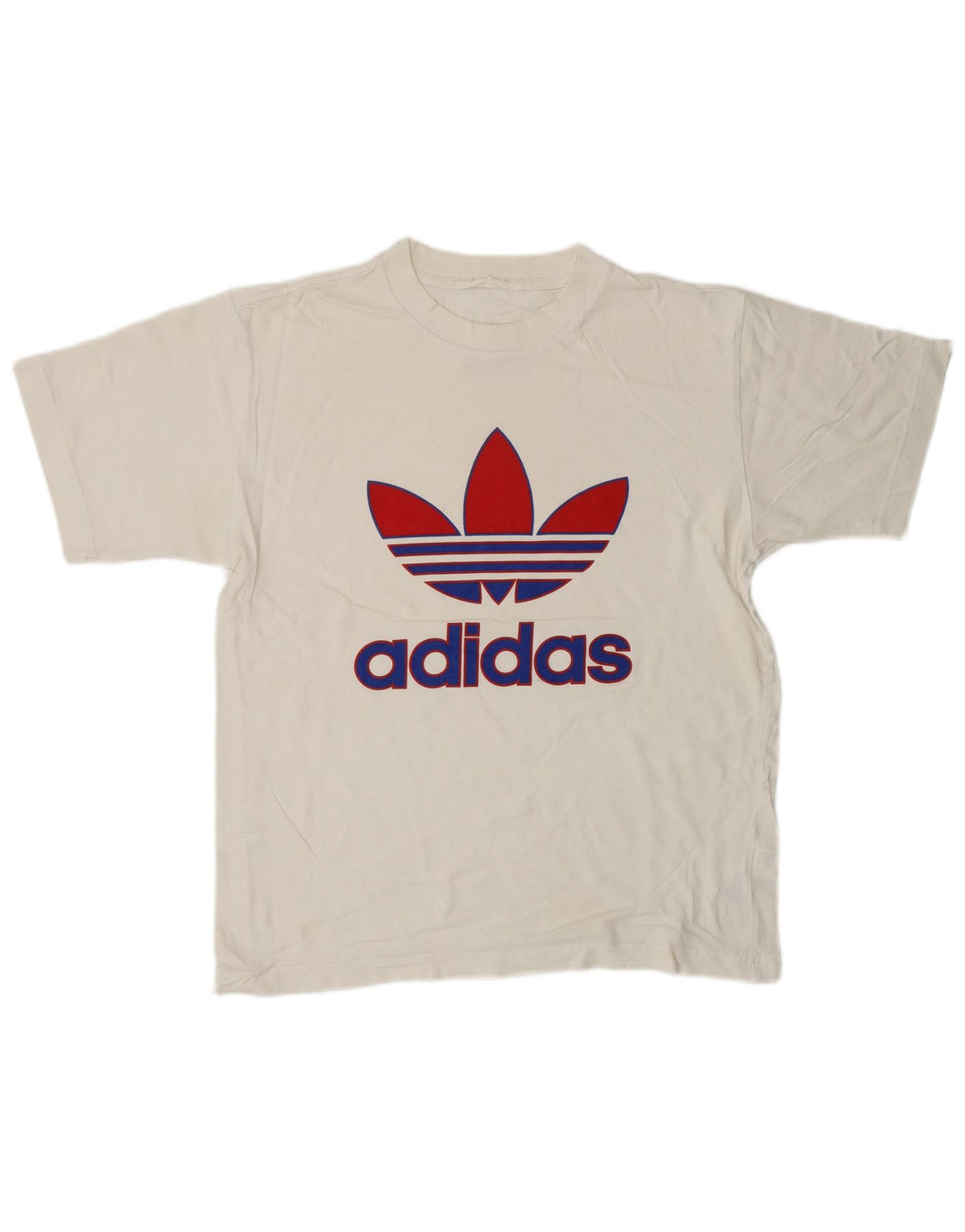 ADIDAS Herren Grafik T-Shirt Top Small Weiße Baumwolle