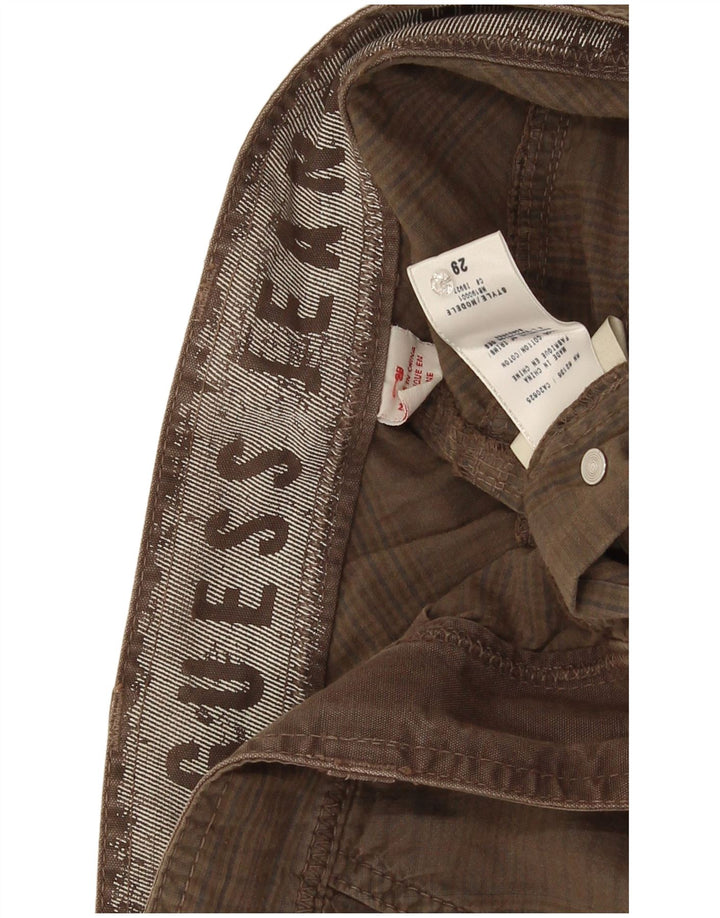 Guess Herren-Cargoshorts W29, kleine braune Baumwolle