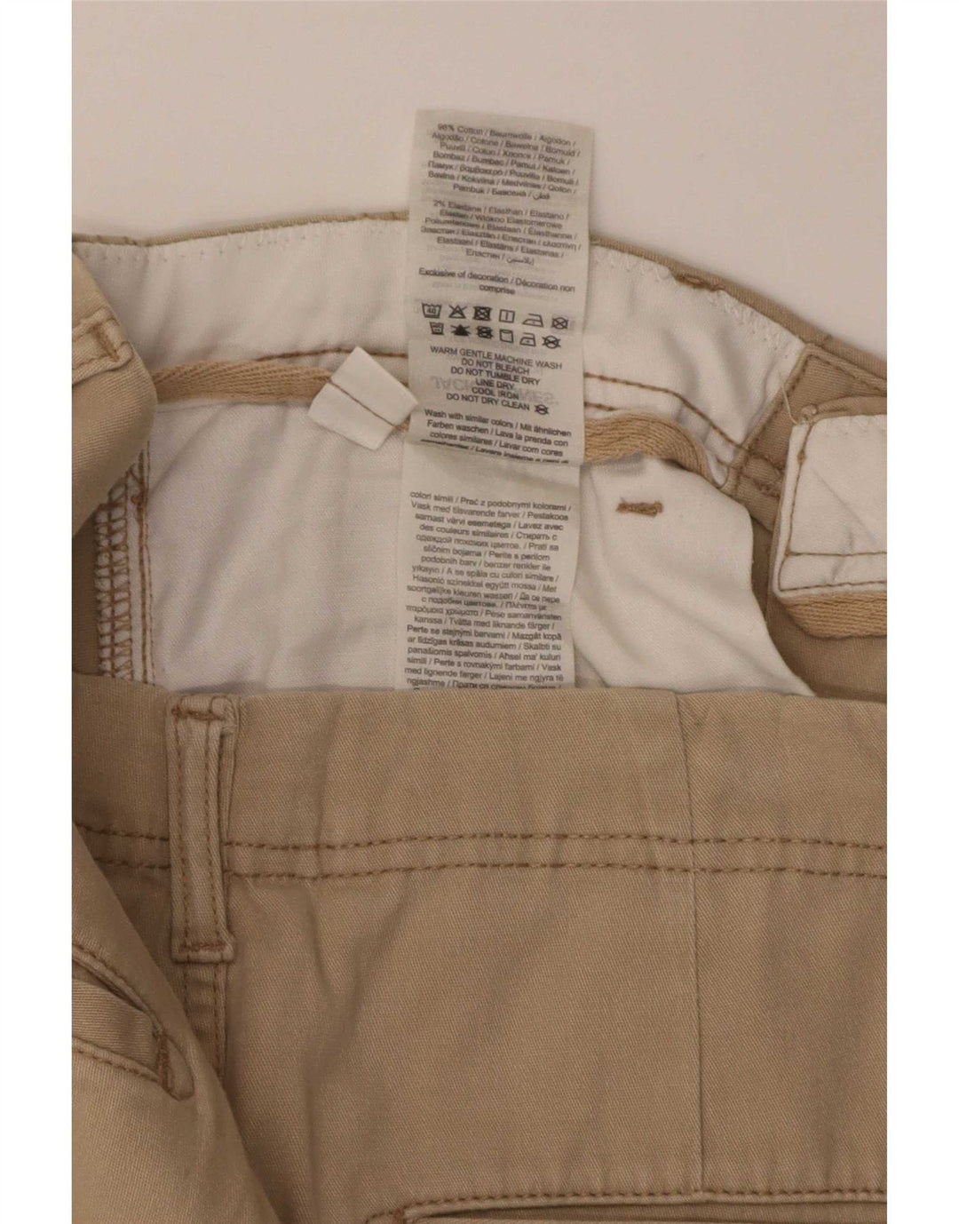 Jack & Jones Herren Cargo-Shorts, Größe S, W32, Beige, Baumwolle