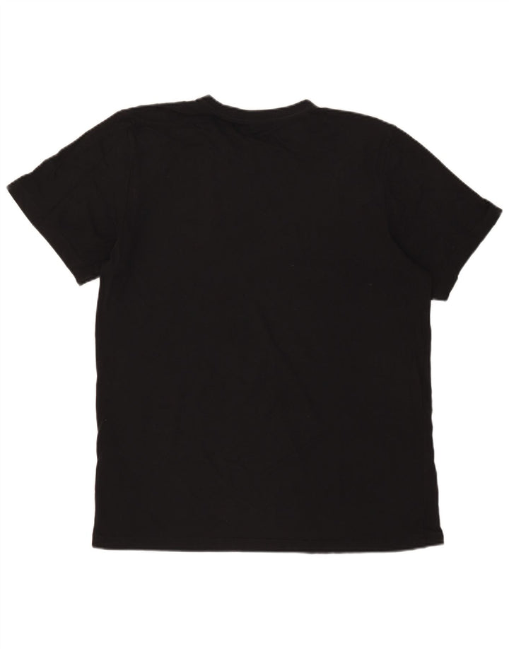 Nike Herren T-Shirt Top Medium Schwarz Baumwolle