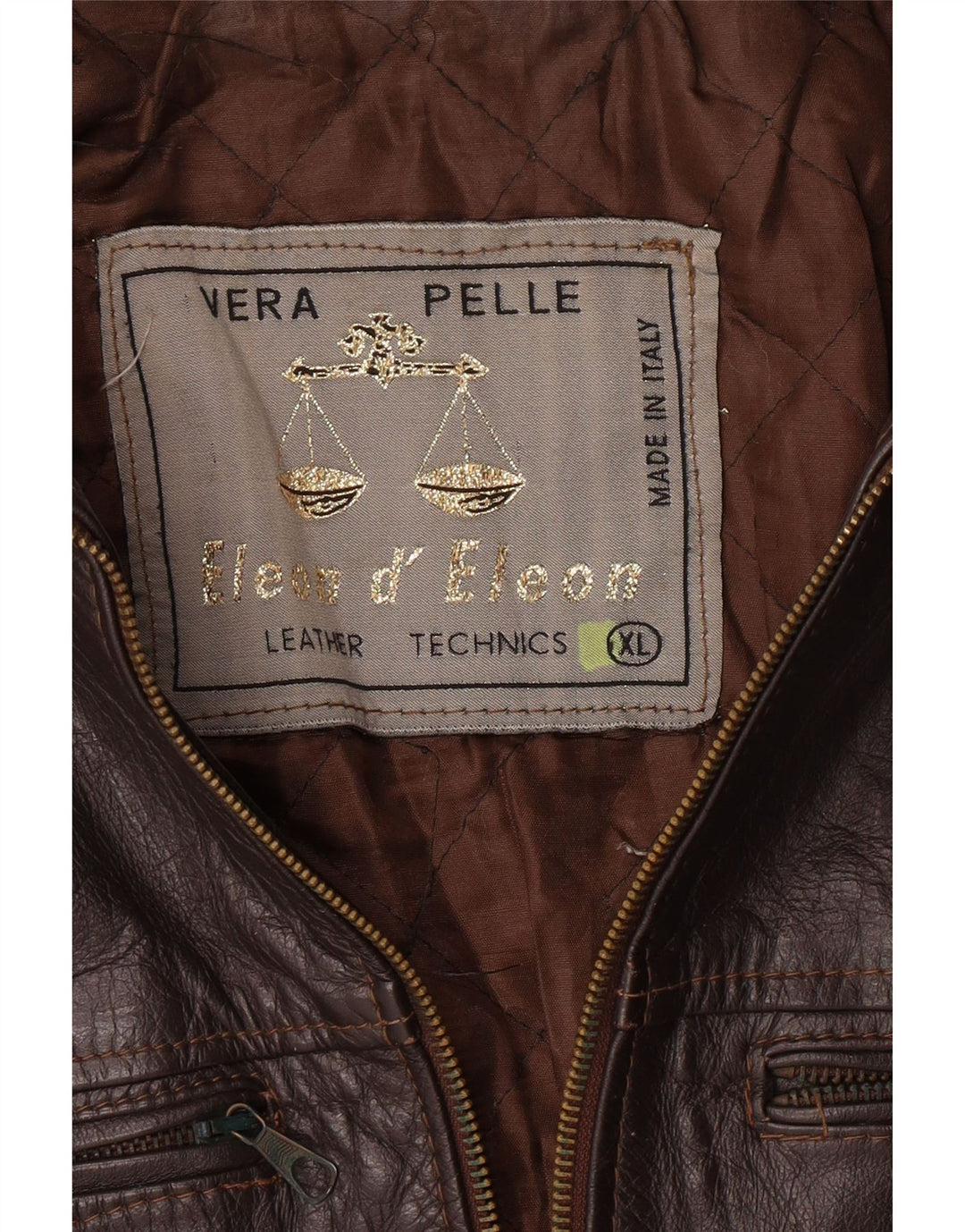 VINTAGE Herren Lederjacke UK 42 XL Braunes Leder