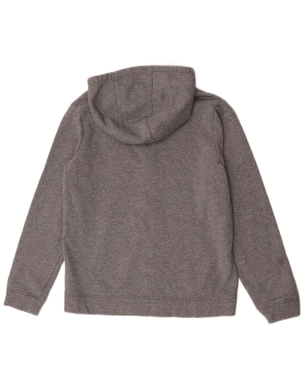 Nike Jungen-Kapuzenpullover mit Reißverschluss, 13–14 Jahre, XL, grau gefleckte Baumwolle
